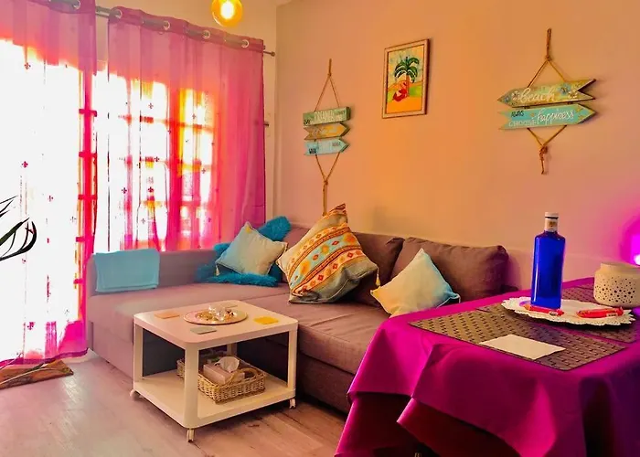 New Caleta,relax, Pool, Terrace, Wifi Apartament *